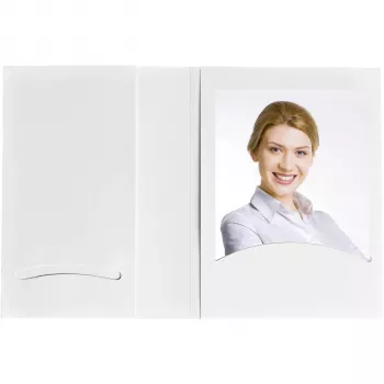 DAIBER 9154G pochettes portrait avec archivage CD, 10x15 cm, blanc, lot de 100