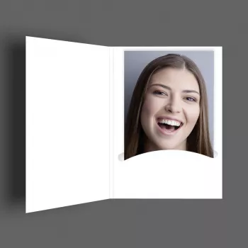DAIBER Profi-Line pochettes photo passe-partout blanc lot de 100 pour photos jusqu'à 4,5x6 cm