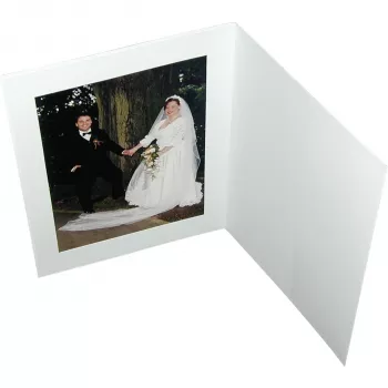 DAIBER chemises portrait avec passe-partout 15x20 blanc mat (lot de 100)