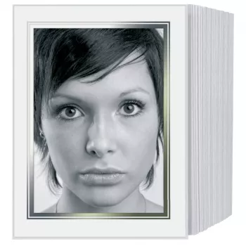 DAIBER 1x125 passe-partout 13x18 cm passe-partout photo blancs pour photos 9x13