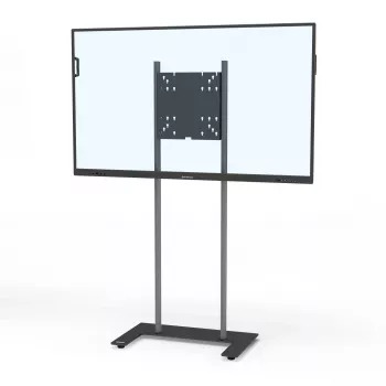 Support de sol Premium DS Racer Kindermann pour écrans LCD jusqu'à 70 pouces - aluminium anodisé - noir, argent métallique