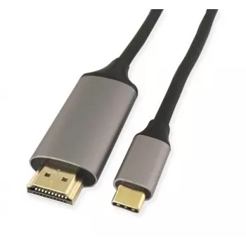 KINDERMANN Câble adaptateur USB-C vers HDMI, 5 m, noir (WLZ-4423 L=5m)