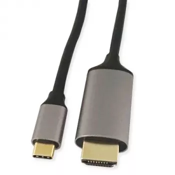 KINDERMANN Câble adaptateur USB-C vers HDMI, 5 m, noir (WLZ-4423 L=5m)