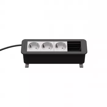 Module de bureau CP Office Desk 4 voies Kindermann 3 x prises secteur (7550000203)