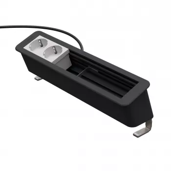 Panneau de connexion de bureau CP Office Desk 6 modules Kindermann 2 x prises secteur
