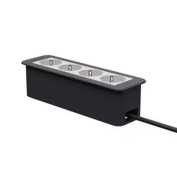 Kindermann CP Office cadre 4 voies 4 x prise de courant (7551000204)