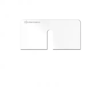 Kindermann Konnect Design enjoliveur de prise click blanc pur RAL 9010 2 ports Keystone