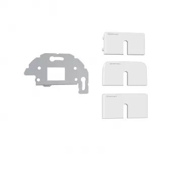 Kindermann Konnect Design enjoliveur de prise click blanc pur RAL 9010 2 ports Keystone