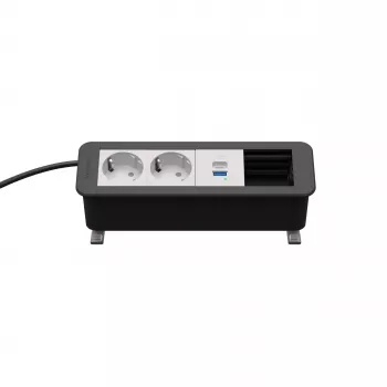 Module d'alimentation CP Office Desk 4 modules Kindermann 2x Schuko 1x USB-C PD 60 W (7550000232)