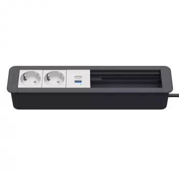 Kindermann CP Office cadre 6 voies 2x prises 1x USB PD (7551000332)