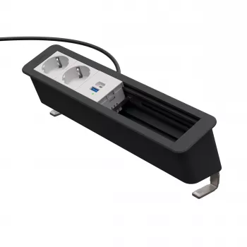 Module de charge Kindermann CP Office Desk 6-F 2x prise 1x USB-PD