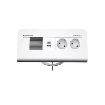 Kindermann CP desk² 80 4 emplacements 2x alimentation USB panneau de connexion de bureau