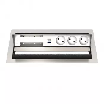 Kindermann CP Standard² VA 6f. 3xStr, 1xUSB panneau de connexion de table