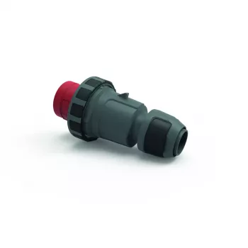 Bals Elektrotechnik Prise industrielle CEE 63A 5p 400V 6h IP67 borne à vis bague baïonnette rouge