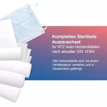 Ensemble de réapprovisionnement de premiers secours First Aid Only DIN 13164 1 ensemble