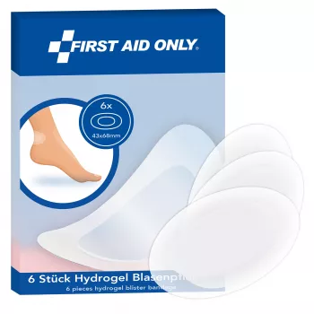 Pansement anti-ampoules First Aid Only P-10070 transparent 6,8 x 4,3 cm 6 pièces