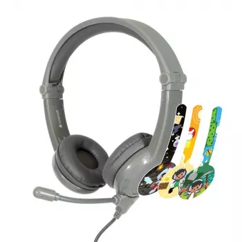 Casque gaming pour enfants BUDDYPHONES Galaxy Grey 3+, 85 dB