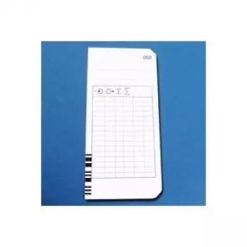 BÜRK MOBATIME Carte de pointage type 2-4 pour K875 (lot de 100) – Blanc/Manille