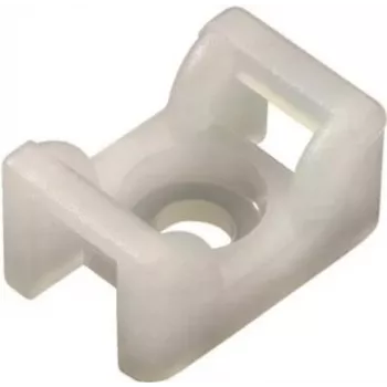 HellermannTyton KR6G5 fixation pour collier de serrage - blanche - 100 pièces