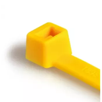 HellermannTyton T150R(H) collier de serrage, passage parallèle, polyamide 6.6, jaune, 365 x 7,6 mm (116-15014)
