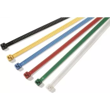 Serre-câble démontable HellermannTyton LR55, rouge, 195x4,7 mm, PA66, lot de 25