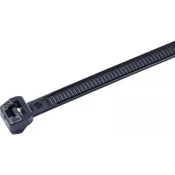 Serre-câble à denture extérieure HellermannTyton série OS, 245 x 4,6 mm, noir, polyamide 6.6, lot de 100 (118-00018)