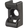 HellermannTyton KR6G5-PA66-BK (100) base de fixation à visser pour colliers de serrage, noire, 100 pièces