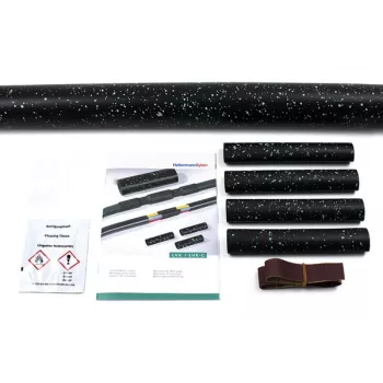 Gaine thermorétractable HellermannTyton 380-04005, noire, polyoléfine, 4,8 mm expansée, 3 mm rétractée, longueur 70 mm