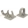 Support de gaine annelée HellermannTyton CTCC-IWS17-MB43-PA66/6HIRHS-GY, base adhésive, 17 mm, gris
