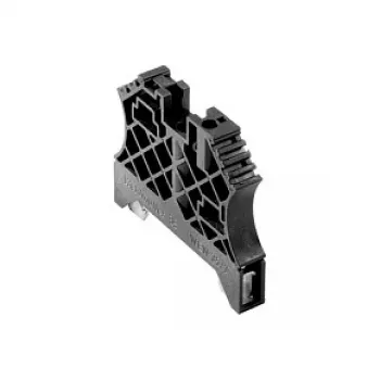 Weidmüller WEW 35/2 SW équerre d'extrémité, noire, rail DIN TS 35, polyamide 66