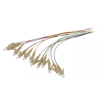 Pigtail fibre optique SYNERGY21 LC 50/125 µm OM2 2 m lot de 12 câble intérieur coloré