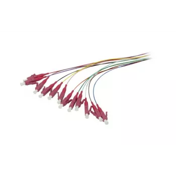 Pigtail fibre optique Synergy 21 LC 50/125 µm OM4 2 m lot de 12 coloré