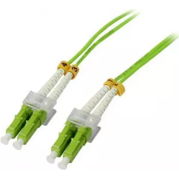Câble de raccordement fibre optique Synergy21 S215500 7,5 m LC-LC OM5 50/125 µm LSZH vert