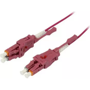 Câble de raccordement fibre optique SYNERGY21 15 m LC-LC duplex OM4 Uniboot rotatif Push/Pull 2 mm - fibre multimode (S215558)