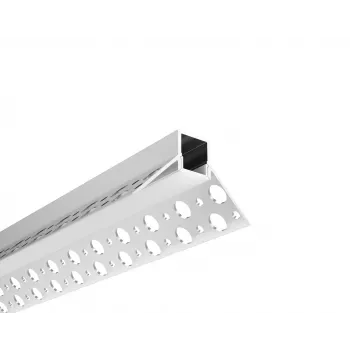 Profilé d'angle en U LED Synergy 21 200 cm, ALU069-R pour cloison sèche (S21-LED-PR20204)