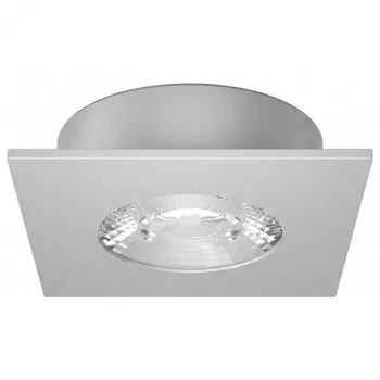 Spot LED encastré au plafond SYNERGY21 Helios argent - carré - blanc chaud