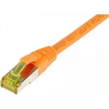Câble patch SYNERGY21 RJ45, CAT6A 500MHz, 30m, orange, S/FTP, TPE/LSZH (Ultraflex), AWG26, avec câble brut CAT7