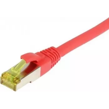 Câble patch SYNERGY21 RJ45, CAT6A 500MHz, 5m, rouge, S/FTP, TPE/LSZH (Ultraflex), AWG26, avec câble brut Cat.7