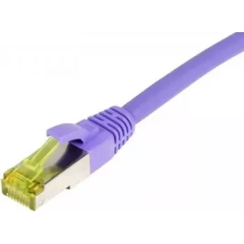 Câble patch SYNERGY21 RJ45, CAT6A 500MHz, 3m, violet, S/FTP, TPE/LSZH (Ultraflex), AWG26, avec câble brut CAT7 (S217766)