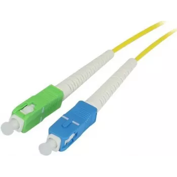 Câble patch fibre optique SYNERGY21 15m SC/APC vers SC/APC monomode OS2 G.657.A2 9/125µm 2mm manchon de protection contre les courbures