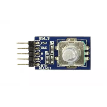 ALLNET 4duino encodeur rotatif (4duino_B16) - encodeur rotatif incrémental avec bouton-poussoir, 20 PPR, 3,3-5V DC, pour Arduino et Raspberry Pi