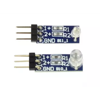 ALLNET 4duino Module LED bicolore (rouge/vert) - LED numérique bicolore 5 mm pour Arduino, Raspberry Pi