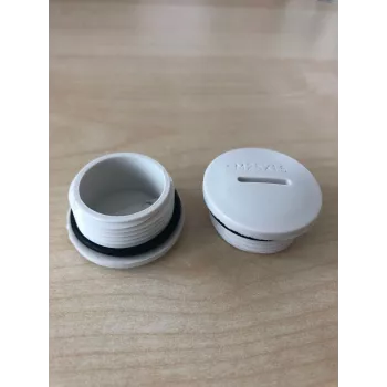 ALLNET Bouchon d'obturation d'installation M25x1,5, ensemble de 2 pièces avec joint torique (M25x1,5-Blindplug-2Set)