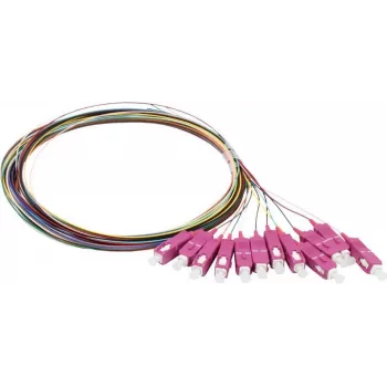 Pigtail fibre optique Synergy 21 S215524 SC OM4 2 m lot de 12 colorés