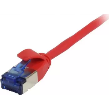 SYNERGY21 Câble patch RJ45, CAT6A 500MHz, 7,5m, rouge, U/FTP, Slimline rond d=3,8mm, TPE (Superflex), AWG32
