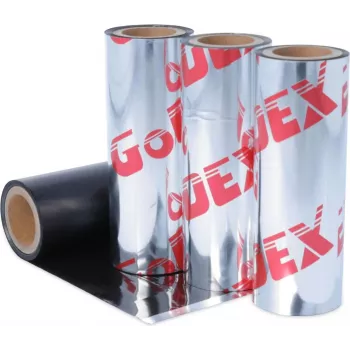 GODEX C.ITOH ruban transfert thermique cire/résine noir 110mm x 300m noyau 1 inch