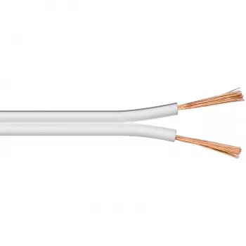 Câble d'enceinte en rouleau GOOBAY blanc 10 m