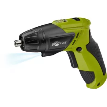 Tournevis sans fil mini Goobay 3,6 V avec éclairage LED, temps de travail max. 45 minutes