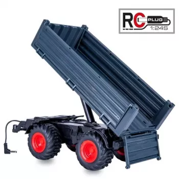 Remorque basculante Jamara anthracite pour tracteur RC MB-trac 1000 1:24S (423265)