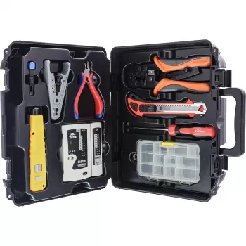 Kit d'installation réseau LAN de base Goldtool avec testeur